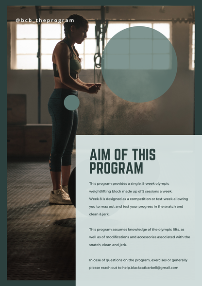 8 Week Weightlifting Program